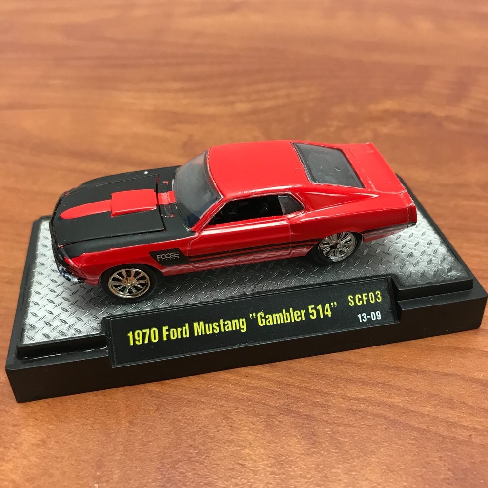 M2 Machines 1970 Ford Mustang Gambler 514 Red Wally World A-OK 1:64